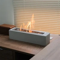 Pozo de fuego de hormigón rectangular